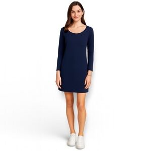 Lilly Pulitzer Preston Dress – Size Large – True Navy – French Terry Cotton